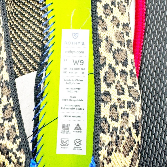 Rothy’s Women's The Loafer Flat Animal Print Comfy Shoes Size 9 NWOB - Picture 7 of 9